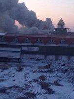 На оптовом овощном складе «Дружба» в Уссурийске произошел пожар