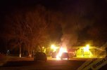 На территории городской больницы Уссурийска сгорел автомобиль