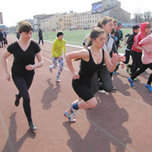 На городском стадионе прошли «Президентские состязания»