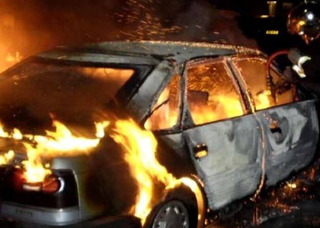 Автомобиль сгорел ночью в Уссурийске
